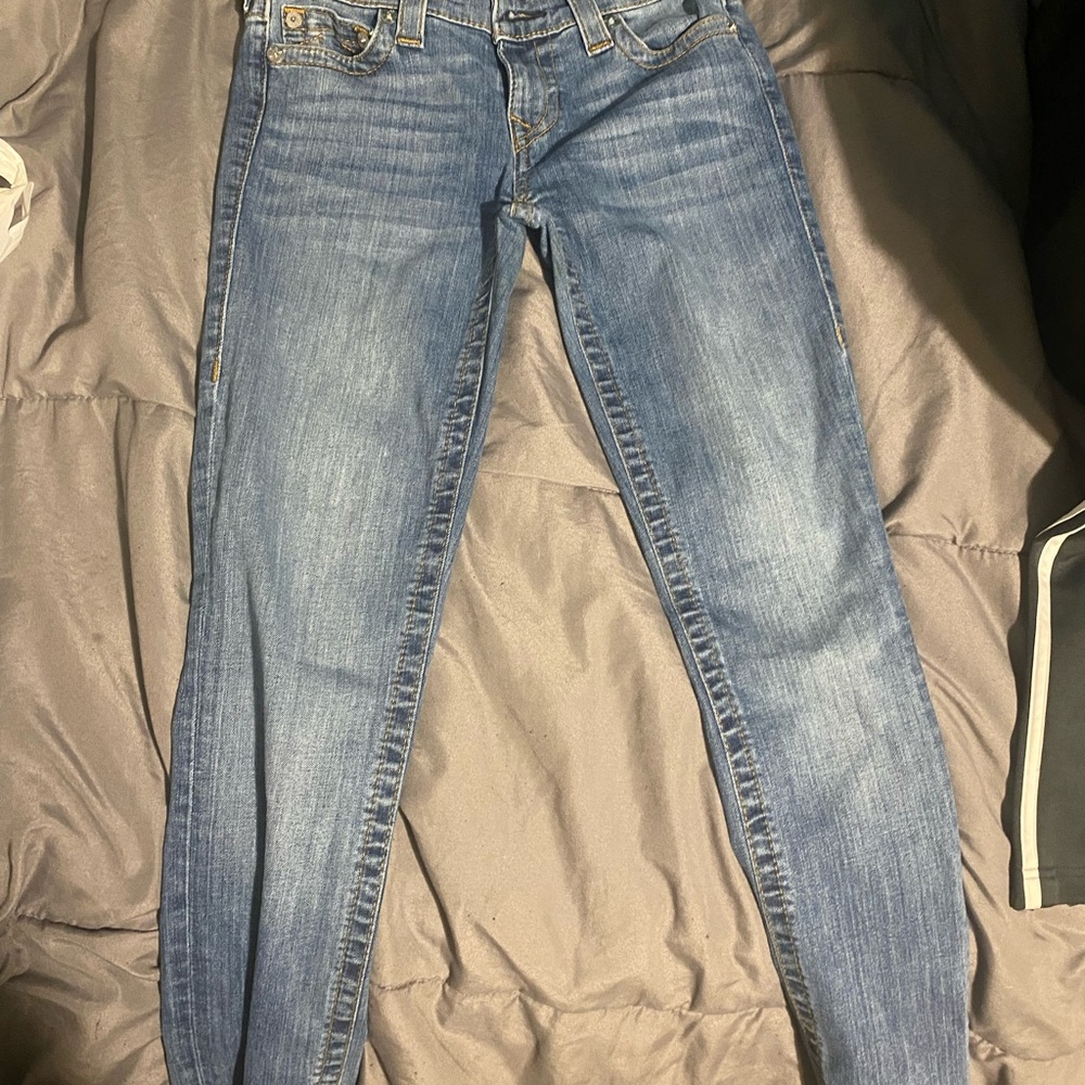 True Religion Women's Light Blue Skinny Jeans
